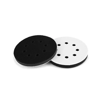 Imagen de QWORK® 2 Piezas 125mm Almohadilla Suave de Lijado, Lijadora con Interfaz Esponja para Pulidoras y Máquinas Lijado (8 Hoyos)