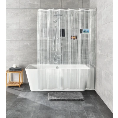Imagen de Kleine Wolke Cortina BAÑO Textil Pocket Clear 180X200 cm 225936116305, Peva, 180 x 200