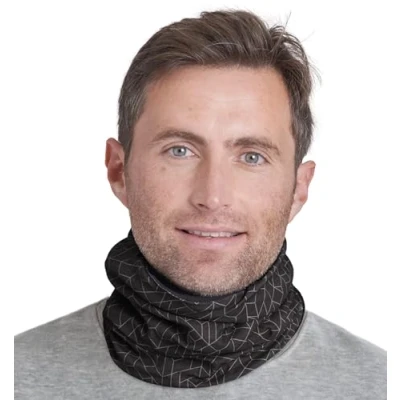 Imagen de Tough Headwear. Calentador para el cuello, braga de forro polar, bufanda tubo esquí, máscara snowboard media cara, protección climas fríos, correr, y hombres mujeres, térmico resistente al viento