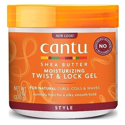 Imagen de Cantu Gel Twist und Lock para cabello natural, 2 unidades, 370 g por tarro