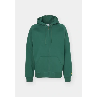 Imagen de Carhartt WIP Hooded Chase Jacket Sudadera con cremallera, Hombre, Talla: Medium, Sycamore tree/gold
