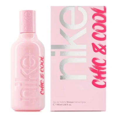 Imagen de NIKE Chic &amp; Cool, Colonia Mujer, 100 ml, Perfume Formato Spray, Eau de Toilette Natural y Femenina, Aroma Afrutado, Fragancia Dulce, Intensa Larga Duración