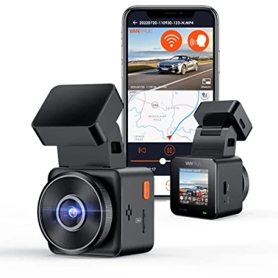 Imagen de VANTRUE E1 Lite Mini Dash CAM WiFi Frontal 1080P HDR/30fps con Control de Voz, 1.54&#039;&#039; IPS Hidden Car, Visión Nocturna 160, Monitoreo Estacionamiento 24 Horas, GPS, Máximo 512GB