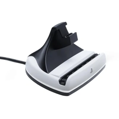 Imagen de Estación de carga PowerA para PlayStation Portal™ Remote Player con Lumectra™, iluminación RGB, alimentación USB, cargador magnético, y exposición, base peso, licencia oficial