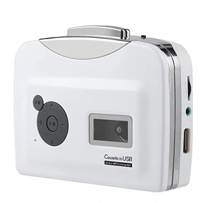 Imagen de Tosuny Reproductor de Cassette Walkman portátil Unidad Flash USB Captura Audio música, Convertidor a MP3 Cinta Grabadora Adecuado