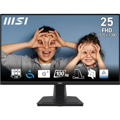 Imagen de MSI Pro MP252 Monitor Profesional Full HD de 24,5&quot; Panel IPS 1920 x 1080, 100 Hz, Pantalla Eye Friendly, Altavoces Integrados, inclinación Ajustable, HDM 2.0b, DisplayPort 1.4a