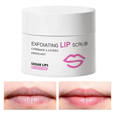 Imagen de Hidratante Exfoliante Labial labios y humectante Limpiador labios, para secos Exfoliación suave, esmalte Rianpesn