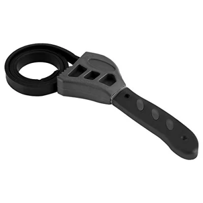 Imagen de Nikou Llave de Correa 500mm Goma Universal múltiples Funciones la Inglesa Ajustable Botella Abridor Tapas frascos Apretar Aflojar