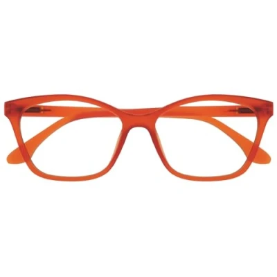 Imagen de OPULIZE KAT Gafas de Lectura Elegante Montura Ojo Gato Naranja Mate Hombres y Mujeres Bisagras Muelle R59 G +1.00