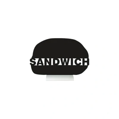 Imagen de SECURIT Pizarra como un sándwich con Tiza pie de Aluminio Incluido