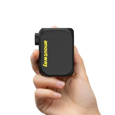 Imagen de anoutway Mini Bomba de Bicicleta, Neumáticos Bicicleta Portátil, Apagado Automático, Eléctrica MAX 120 PSI para Válvula Schrader y Presta AT1