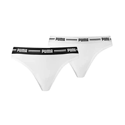 Imagen de Puma Women 2 PACK Tanga, Mujer, Talla: Small, Weiß