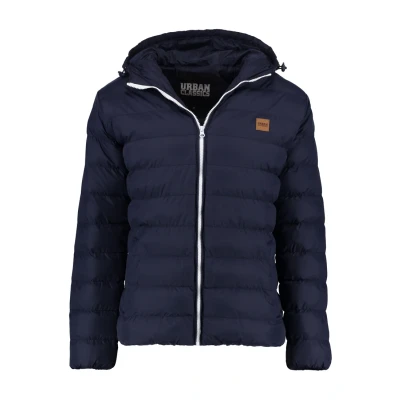 Imagen de Urban Classics Basic Bubble Jacket Chaqueta de invierno, Hombre, Talla: XXL, Navy/white/navy