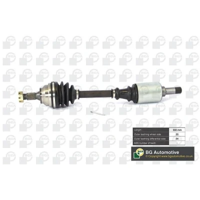 Imagen de BGA DS1410L Árbol de transmisión Eje delantero, izquierda 592 CITROËN: Berlingo / First I Furgón, Xsara Familiar,
