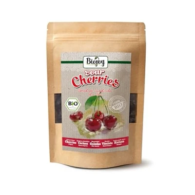 Imagen de Biojoy Guindas deshidratadas BÍO (250 g), sin hueso, azúcar añadido y azufre