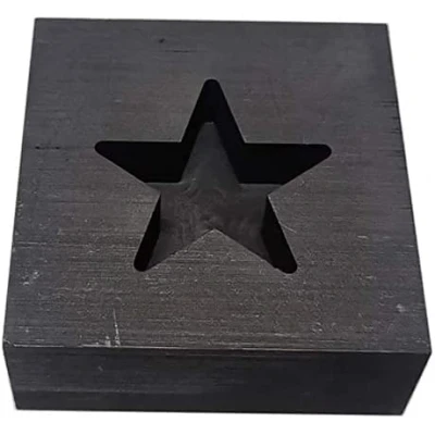 Imagen de LLF Molde de estrella grafito fundición lingote metal refinación chatarra oro plata