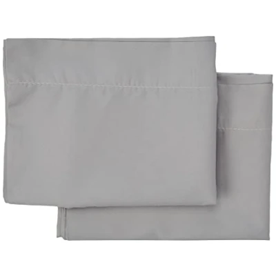 Imagen de Todocama Juego de 2 Fundas Almohada, Microfibra Extra Suave, hipoalergénicas. 120x40 cm Gris Claro