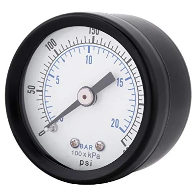 Imagen de Candeon manómetro `Mini para Combustible, Aire, Aceite, Agua líquida, 0 20bar/0 300psi, Rosca BSPT de 1/8&quot;