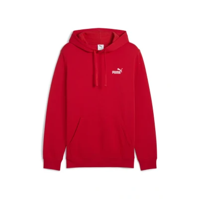 Imagen de PUMA Sudadera con capucha Essentials Small logo n.º 1 para hombre, Ropa, Rojo, M