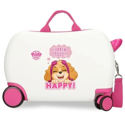 Imagen de Patrulla Canina Paw Patrol Playful Maleta Infantil Blanco 45x31x20 cms Rígida ABS 24,6L 1,8 kgs 4 Ruedas Equipaje Mano