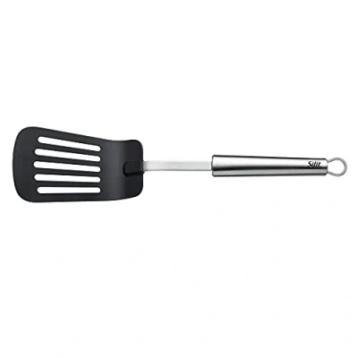 Imagen de Silit 2142300724 Classic Line Espumadera (35 cm, Acero Inoxidable Pulido y plástico, Ideal para ollas revestidas, Apto lavavajillas), ccero 18/10