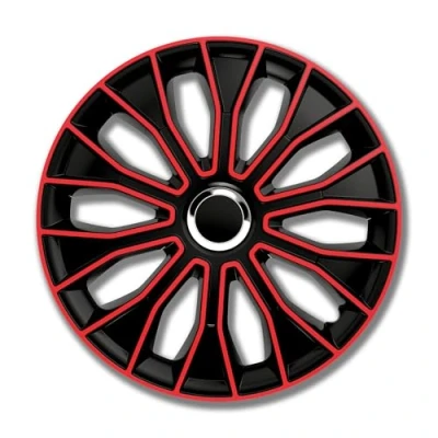 Imagen de Unbekannt Tapacubos petex set 15 pulgadas voltec pro negro / rojo (1350 3529)