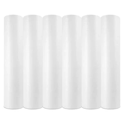 Imagen de Papel Camilla Fiselina Extrasuave Blanco Precortado a 40 cm Rollos de Poliéster y Celulosa (6 Rollos)