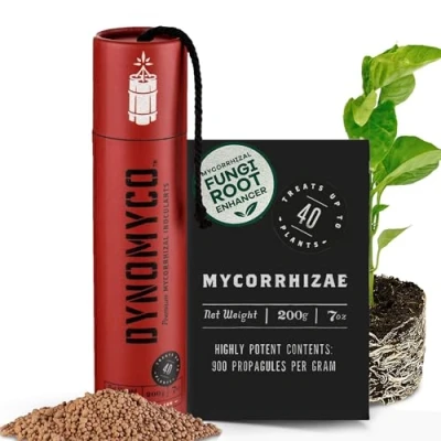 Imagen de Inoculante de micorrizas DYNOMYCO® Cepas alto rendimiento Fórmula concentrada Mejora la absorción nutrientes Aumenta el las plantas (200 g/Up to 40 Plants)