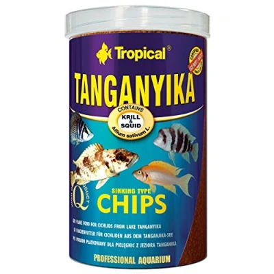 Imagen de TANGANYIKA Chips 250ml / 130g Alimento Completo y Especial en Forma de para los cíclidos más Grandes del Lago Tanganika