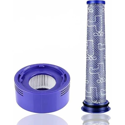Imagen de filtro Hepa 96566101 y de motor 96747801 compatible con limpiadores vacío Dyson V7 V8 HH11 SV10, SV11 965661 01 967478