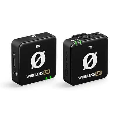 Imagen de RØDE Sistema de microfonía inalámbrica ultracompacto Wireless ME con micrófonos Integrados, tecnología GainAssist y 100m Alcance para filmaciones, entrevistas creación contenidos