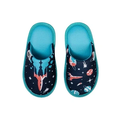 Imagen de Dedoles Pantuflas Unisex Hombre Mujer y Niños Espuma viscoelástica muchos diseños divertidos Unicornio Gatos Aguacates Planetas Salchicha Regalo, Color: Planetas, 30 31 EU