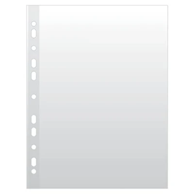 Imagen de DONAU PP Fundas perforadas (tamaño A4, 50 micras, en caja, 100 unidades), color transparente