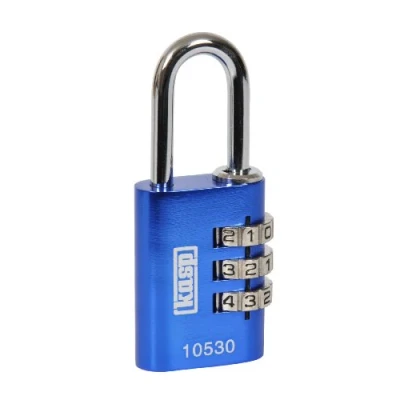 Imagen de Kasp K10530BLUD Candado de combinación, aluminio, 30 mm, azul