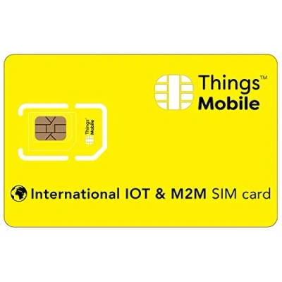 Imagen de Tarjeta SIM Internacional para IOT y M2M Things Mobile con Cobertura Global Red multioperador GSM/2G/3G/4G, sin costos fijos, Plazo. 10 de crédito Incluido