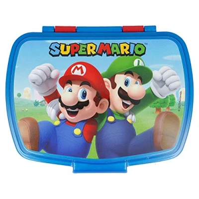 Imagen de 2728; vuelta al cole Super Mario; sandwichera rectangular; producto libre de BPA