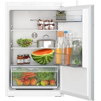 Imagen de Bosch KIR21NSE0 Frigorífico Integrado Serie 2 Sin Congelador 88x56 cm, Refrigeración 136 Litros, Bisagra de arrastre, MultiBox XXL, Iluminación LED, EcoAirflow, SuperCooling