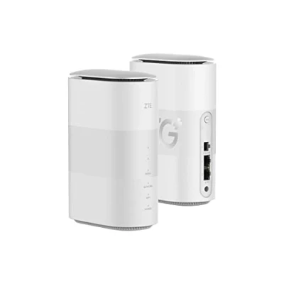 Imagen de ZTE 5G CPE MC801A, enrutador doméstico WiFi desbloqueado 5G, Wi Fi 6 rápido, hasta 3,8 Gbps, diseño de alta gama con bajo consumo energía, enchufe la UE