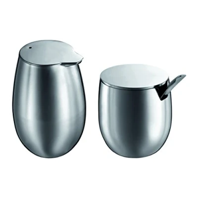 Imagen de Bodum Azucarero y lechera con cucharilla, Acero Inoxidable, Brillante, Centimeters
