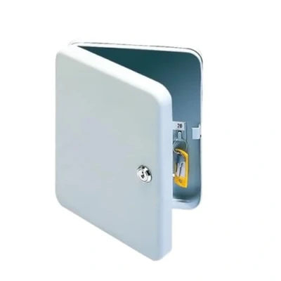 Imagen de Q Connect Armario para llaves (capacidad 20 llaves), color gris