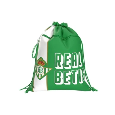 Imagen de CYPBRANDS CyP Brands Real Betis Balompié Mochila Saco, Cuerdas, Bolsa, Extraescolares, Color verde, Producto oficial