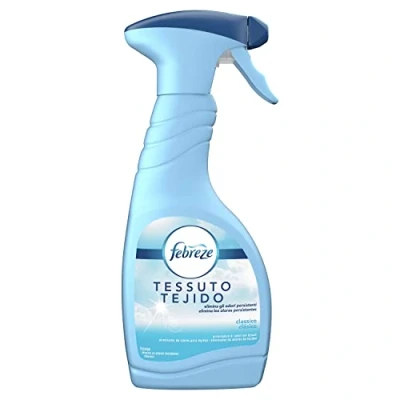 Imagen de AMBIPUR Febreze Clasico Eliminador De Olores En Spray 8 x 500 ml, Neutralizador Olores, Elimina Malos el Ambiente o Tejidos, Fragancia Fresca