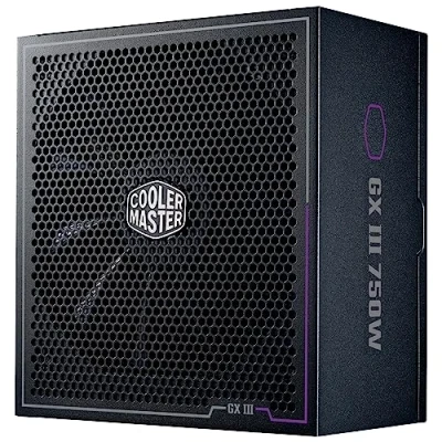 Imagen de Cooler Master GX III Gold 750 PSU 750W, 80 Plus Gold, Soporte ATX 3.0, Eficiencia +90%, Alto Umbral de Temperatura, Ventilador HDB 135 mm, Modo Cero RPM, Totalmente Modular 10 Años Garantía