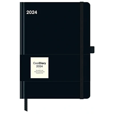 Imagen de Black 2024 Diary Calendario de libro bolsillo 16 x 22: Cool
