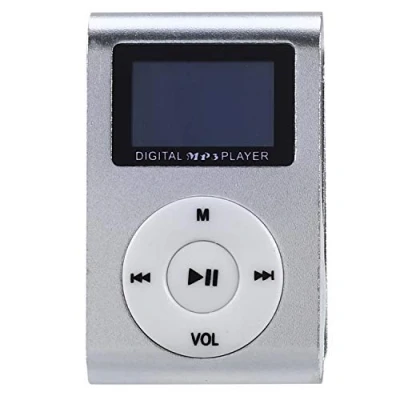 Imagen de Eighosee Mini reproductor de MP3 con clip USB, pantalla vídeo, compatible tarjeta SD TF 32 GB