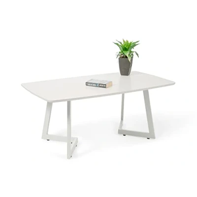 Imagen de M2 Kollektion Tíbet 2 Mesa de café, Metal, Blanco, 110x46x60