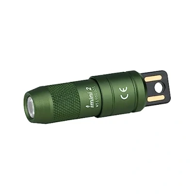 Imagen de OLIGHT IMini 2 Mini Puerto USB Magnético Linterna Recargable Pequeña 50 Lúmenes Luz Suave Clave Llavero Led Llave Antorcha（Verde）