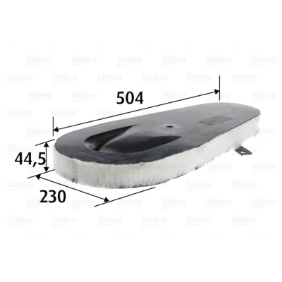 Imagen de VALEO 585803 Filtro de aire 45 230 504 Cartucho filtrante BMW: 5 Berlina, Touring, 7