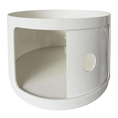 Imagen de Kartell 495503 Componibili Recipiente modular redondo y opaco, Elemento redondo, Alto H. 38.5, color Blanco