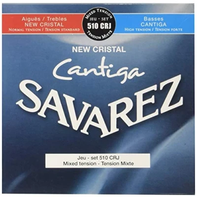 Imagen de Savarez Cuerdas para Guitarra Clásica New Cristal Cantiga juego 510CRJ Tesión mezclada